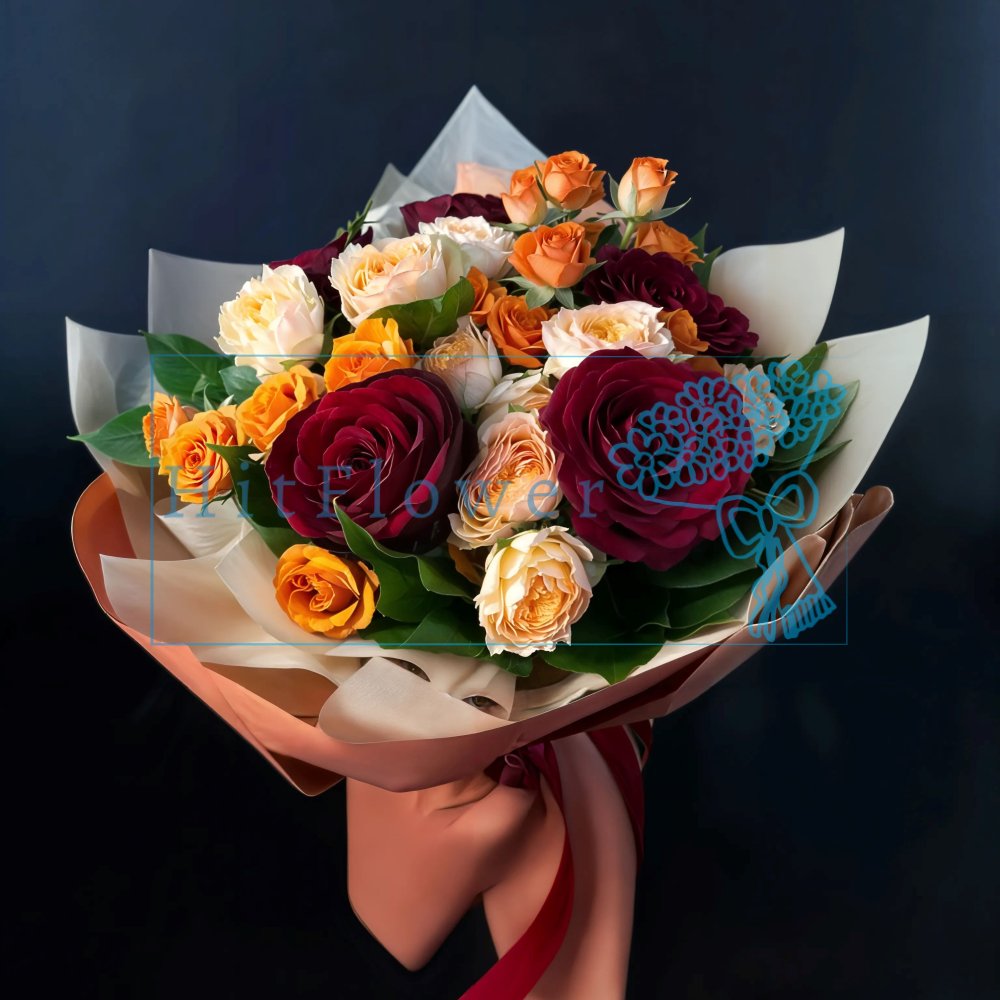 Букет роз Элегантная гармония